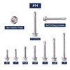 #14 x 5 Sheet Metal Screws 100PCS 410 Stainless Steel