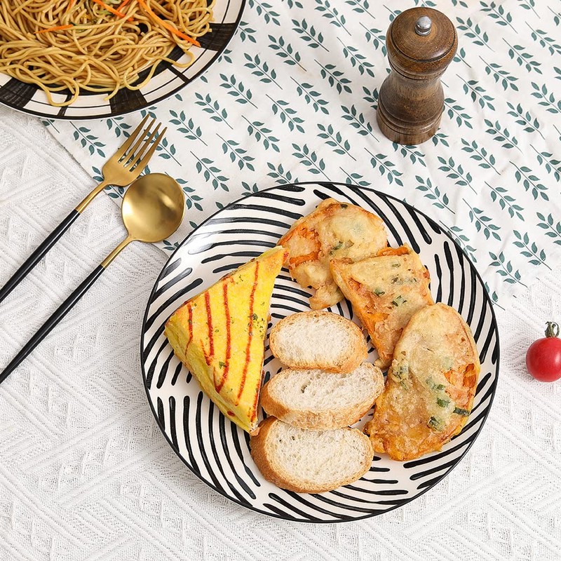 AHX Dinner Plates Ceramic Plate Set - 10 Inch Large
