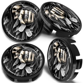 SkinoEu 4 x 65mm Wheel Centre Alloy Hub Center Caps Compatible with VW 3B7 601 171 / 6U7 601 171 Black Hubcaps CV 33