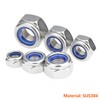 Ctyjia Pack of 20 304 Stainless Steel M8 Hex Nuts,