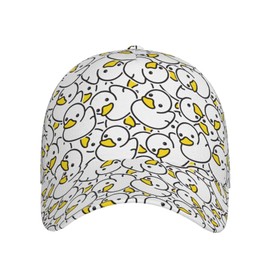Cute Duck Baseball Cap for Women Men, Funny Cartoon Duck Hats Adjustable Trucker Hats Sun Protection Novelty Caps