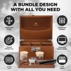 GLENCREAG Stash Box with Rolling Tray, Smell Proof Large Bamboo