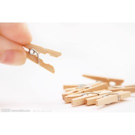 CCINEE 100pcs Wood Clip Wood Clip Wood Pinch Wooden Pinch Wooden Cloth Pin Clothespins Clothespins for Photo 35mm
