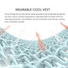 Cooling Vest 3 Speeds Sunscreen Sleeveless Breathable Lightweight Air Conditioned