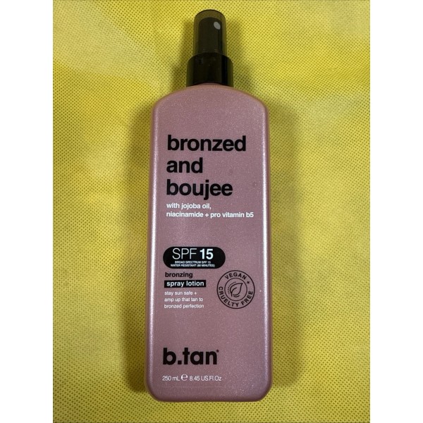 B.TAN Bronzed and Boujee SPF 15 Sun Tanning Lotion Spray