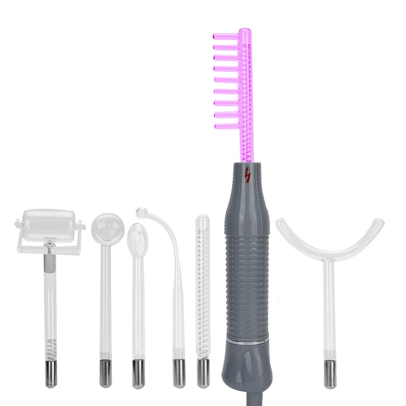 7pcs / Set High Frequency Electrotherapy Instrument Ozone Electrotherapy RodEU