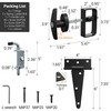 SKYSEN Shed Door Hardware Kit, Complete Set with T-Handle Lock,
