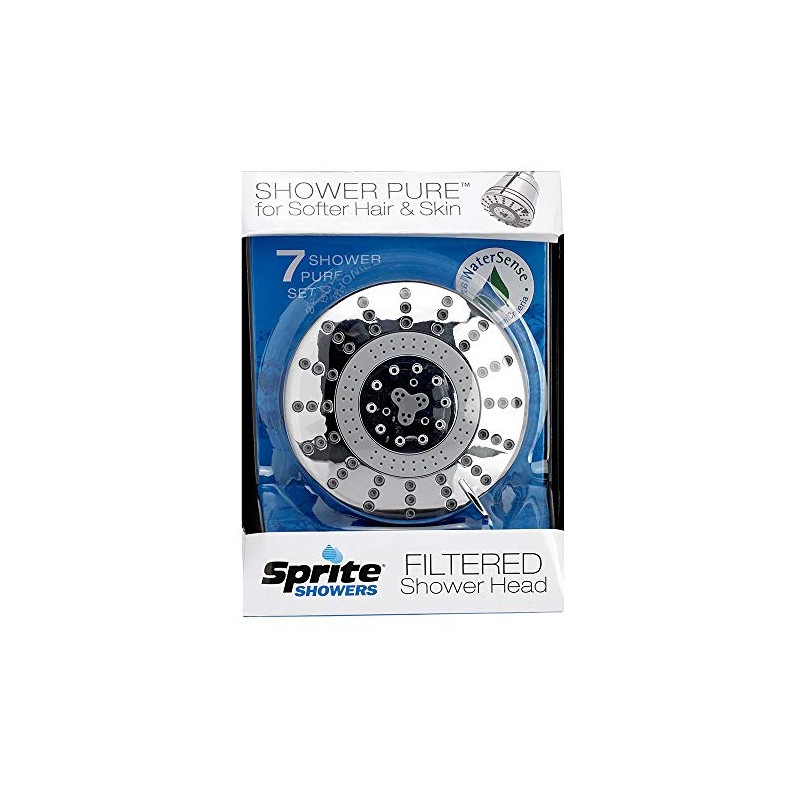 Sprite Showers Pure 7-Setting Filtered 1.75GPM Showerhead in Chrome (AE7E-CM-R)