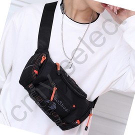 cmy select Body Bag, One Shoulder Bag, Waist Pouch, Crossbody Bag, Shoulder Bag, 5 Colors, 2:Black
