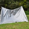 Windscreen4less 20' x 30' Heavy Duty 10 Mil Waterproof Silver