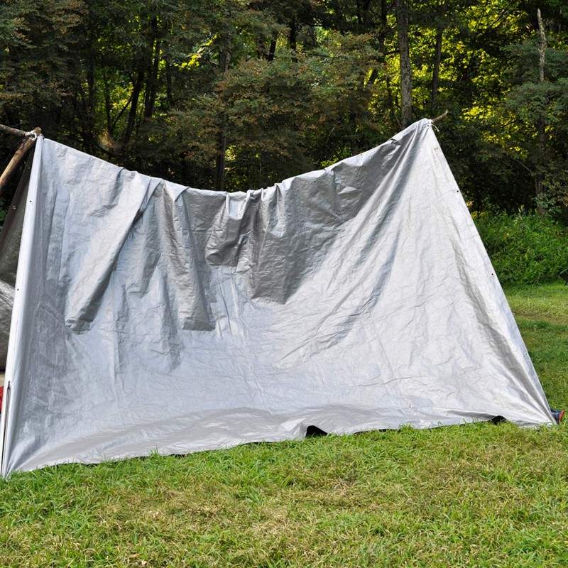 Windscreen4less 20' x 30' Heavy Duty 10 Mil Waterproof Silver