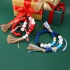 Wooden Bead String DIY Christmas Party Decoration Wall Hanging Long