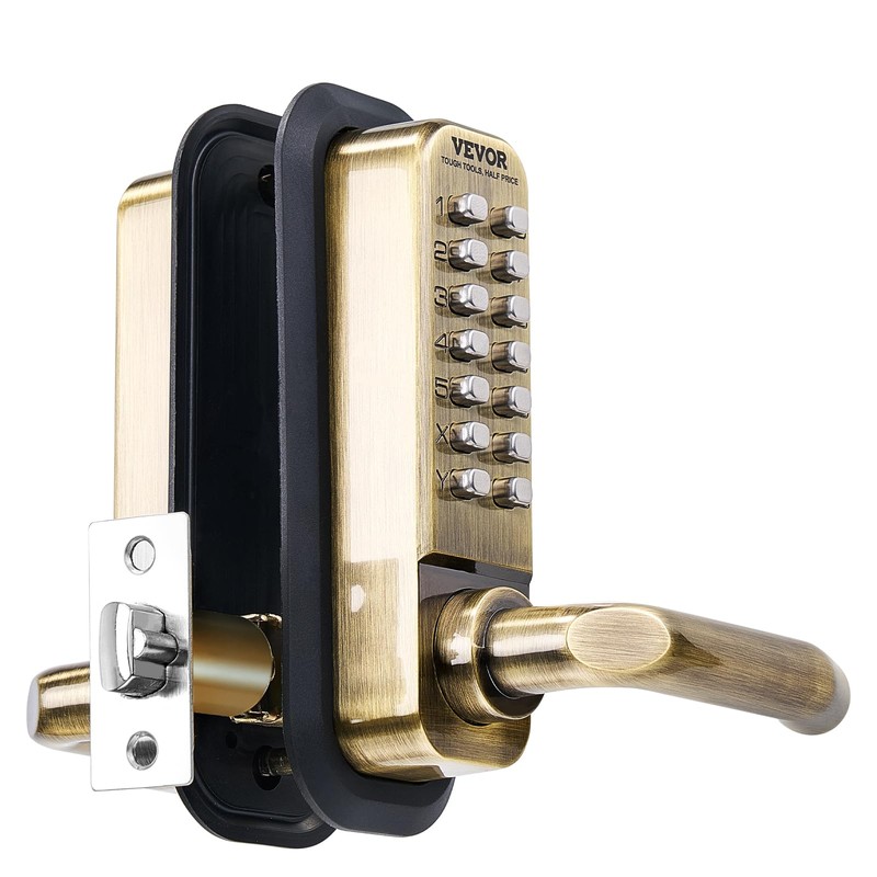 VEVOR Mechanical Keyless Entry Door Lock, 14 Keys, Mechanical Keypad