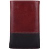 Mens Soft Leather Tri-Fold RFID Protected Wallet with Key Clips