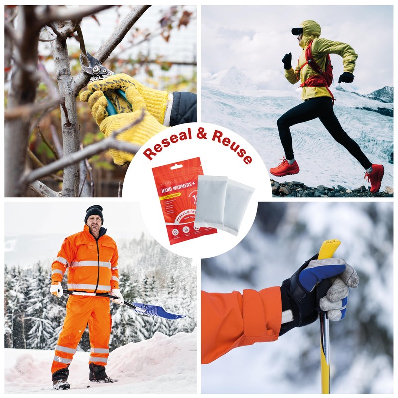 BRAMBLE 20 Hand Warmers Reusable (8 Hours Heat Over 10