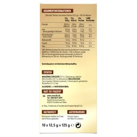NESCAFÉ Gold Type Cappuccino Less Sweet, Drink Powder from Soluble Bean Coffee, Caffeinated, Pack of 1 (1 x 10 Sticks of 12.5 g)