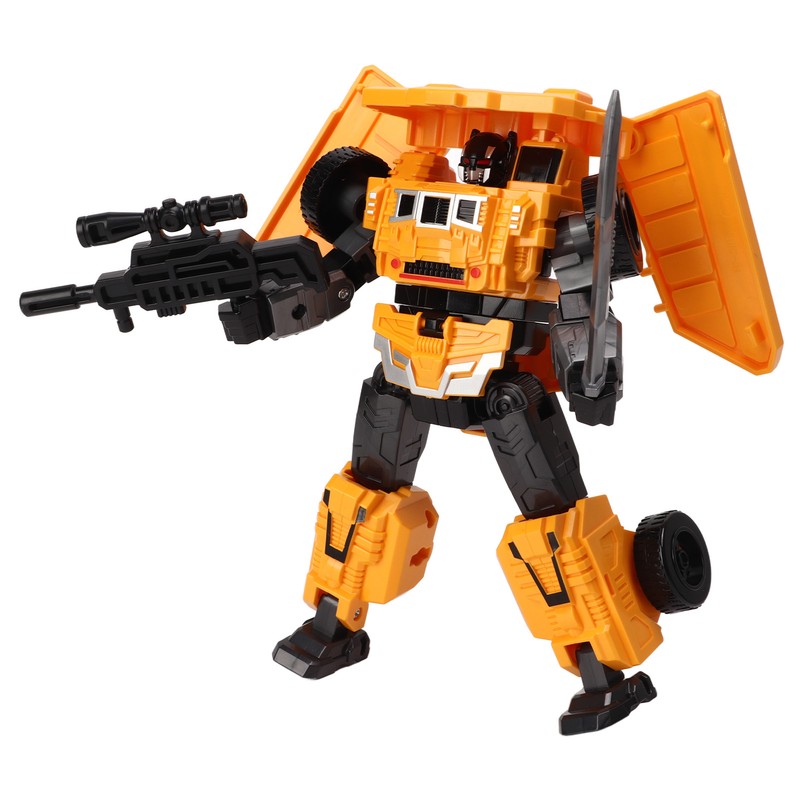 Transformation Robot Toy 2 Forms Flexible Joints Drop Resistant Educational
