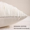 Boho Jacquard Throw Pillow Covers 18x18 Set of 2 Beige