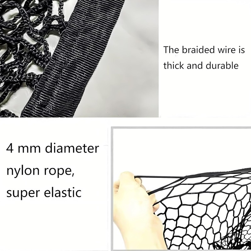 Car Rear Cargo Net, Adjustable Elastic Storage Organizer Cargo Net