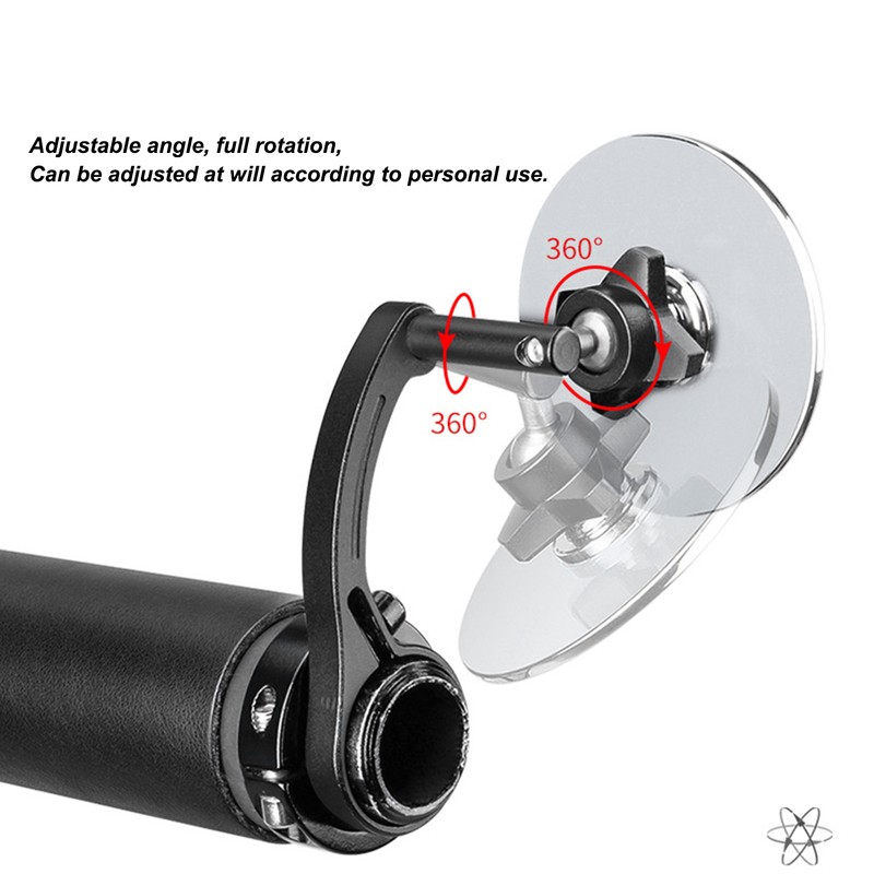 Aluminium Alloy Bicycle Adjustable Rearview Handlebar Mirror Cycling Back Eye