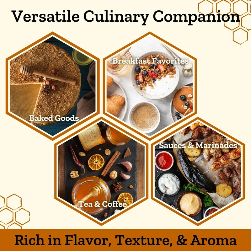 Altay Raw Buckwheat Honey - 100% Pure, Unfiltered, Unpasteurized, Ethically