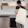 SweetNeedle Premium Canvas Laundry Bag with Shoulder Strap, 75x56 CM