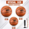 HyDren 12 Pcs Basketballs Bulk with Pump Donation Supplies Deflated