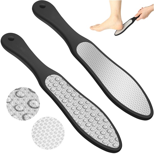 RoserRose Foot Rasp Made of Double Sided Stainless Steel, Callus Remover, Callus File, Portable Foot Care, for Removes Dead Callus Removal and Shrunk Skin Callus