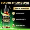 MILIVOL 8in1 Lions Mane Liquid Drops with Ashwagandha Root, Magnesium