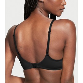 Victoria's Secret T Shirt Demi Bra, Lightly Lined, Smoothing, Bras for Women, Black (34DD)