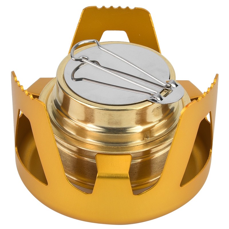 Outdoor Portable Ultra Light Mini Cooking Spirit Burner Alcohol Fuel