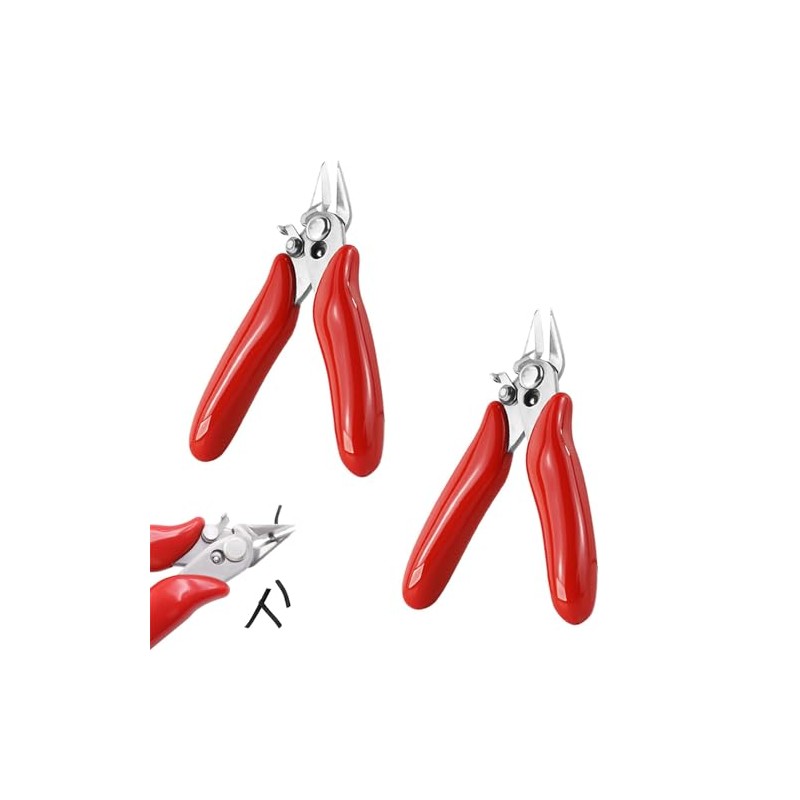 2 Pack Mini Nippers Wire Nippers Diagonal Pliers 3.5 Inch