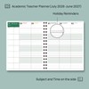 POPRUN Teacher Planner 2026-2027, 8.5"x11" Lesson Planner Book for Teachers