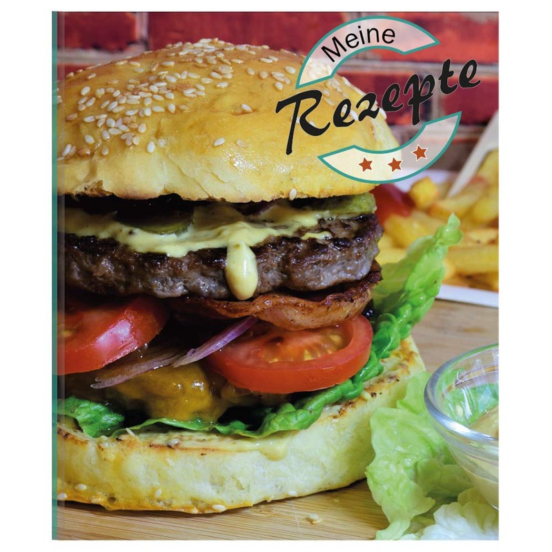 PRICARO American Burger A4 Recipe Folder with Recipe Pad