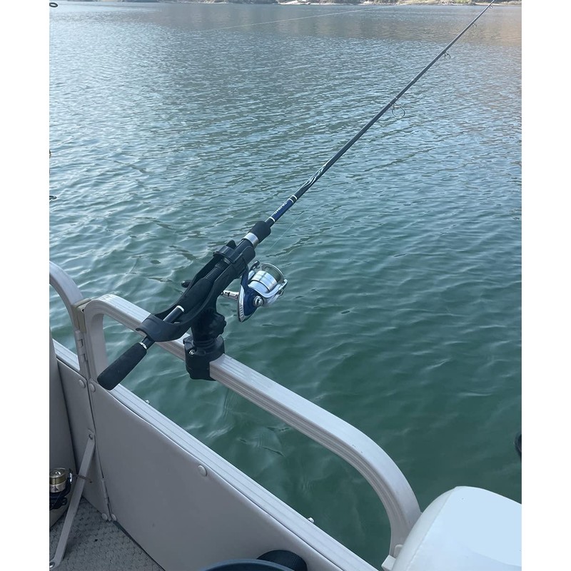 Brocraft Pontoon Boat Rod Holder Mount /1-1/4 inch Square Rail