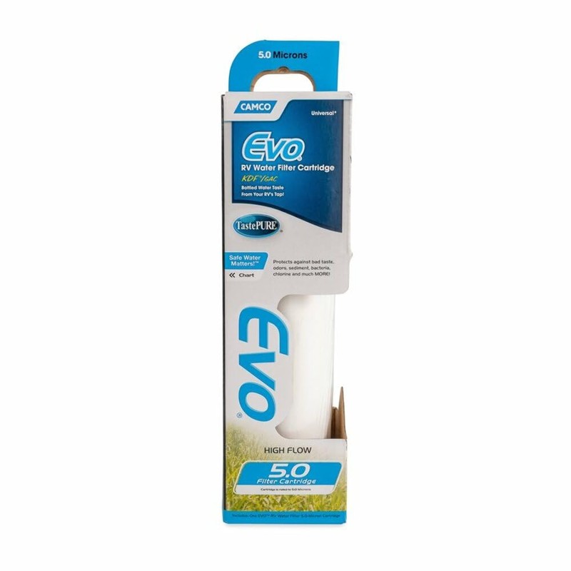 Camco 40621 EVO Premium Water Filter Replacement Cartridge , White