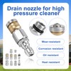10pcs Sewer Jetter Nozzle Kit - Stainless Steel, 1/4" &