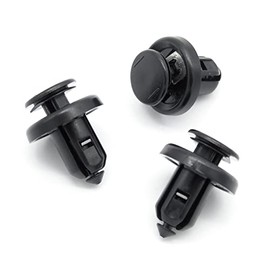 VVO Fasteners Black Plastic Clips.Front Bumper Compatible with Some Honda Jazz, CR-V, CR-Z, Civic, Accord, (Pack of 10 Clips)