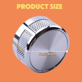 Autobiography Style Rotary Gear Shift Selector Knob Upgrade - Compatible with Range Rover L405 2013-2016 - Aluminum Alloy, Chrome Finish