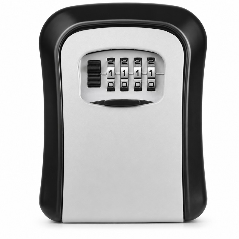 Wall-Mounted Key Lock Box for Secure Access – Weather-Resistant 4-Digit