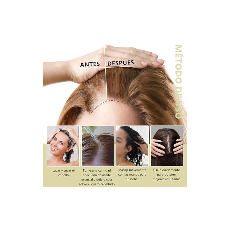 SADOWAY Aceite de Ricino Orgánico para Cabello Seco y Maltratado,