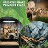 DBNESS Snake Climbing Rings, Ball Python Enclosure Enrichment Ring, Adjustable