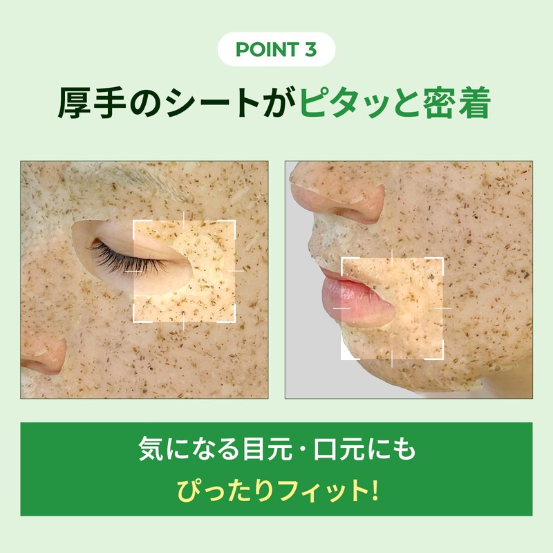 Rear Raster Face Mask, Wormwood Mask, Tsubuksa Soothing Hydro Realistic