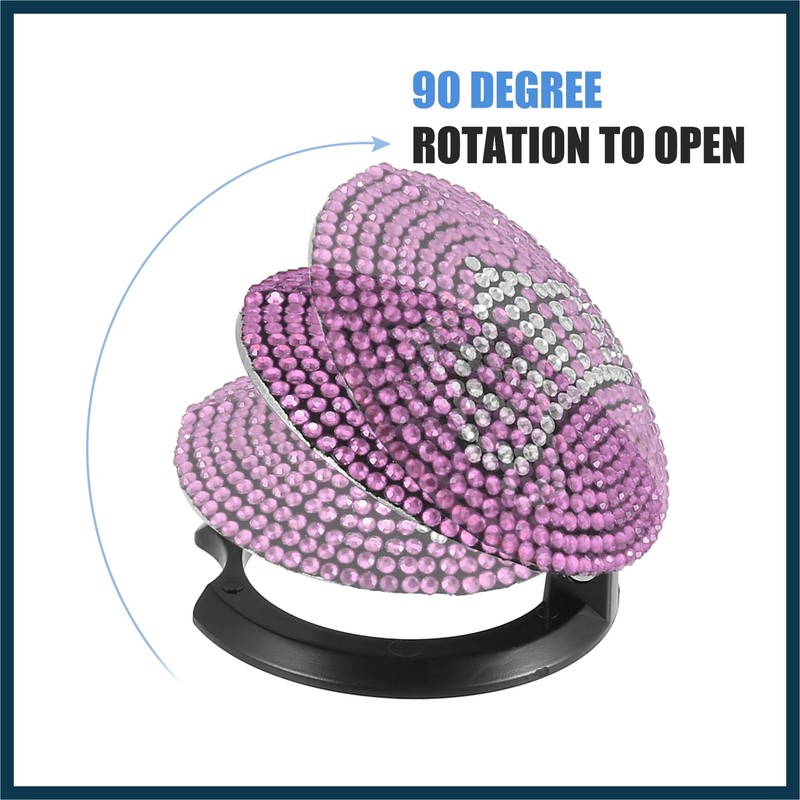 TUCKBOLD Crown Pattern Bling Car Start Stop Engine Button Cover