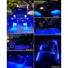 Keiurot Car Led Strip Lights 24" Connectable Blue Led Light