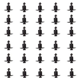 OCPTY WX68DX9-AA 9mm 30Pcs Nylon Bumper Fasteners Fender Rivet Clips Push Type Car Retainer Kit