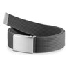 Ladeheid Men's Belt Male Fabric Belt Hessian P90, gray