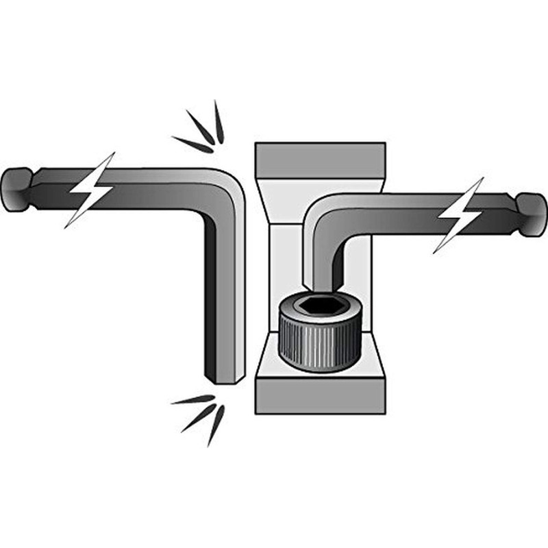 Bondhus 16592 Set of 7 Balldriver Stubby L-wrenches, sizes 1.5-6mm