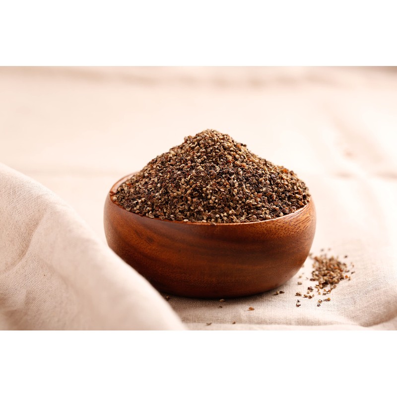 Gourmanity 1lb Coarse Black Pepper Butcher's Cut 12 Mesh Black