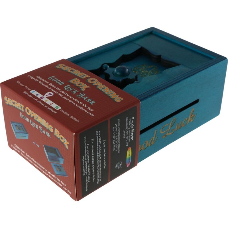 Puzzle Master Secret Opening Box - Good Luck Bank